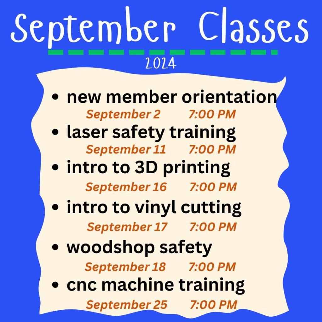 Sept 2024 Classes