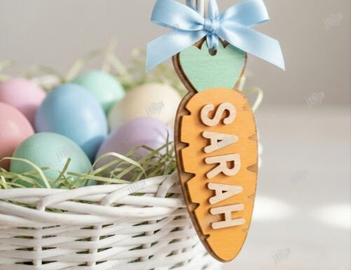 Personalized Easter Basket Tag Laser Cut Laser Cutting 142839927 1 1 580x387